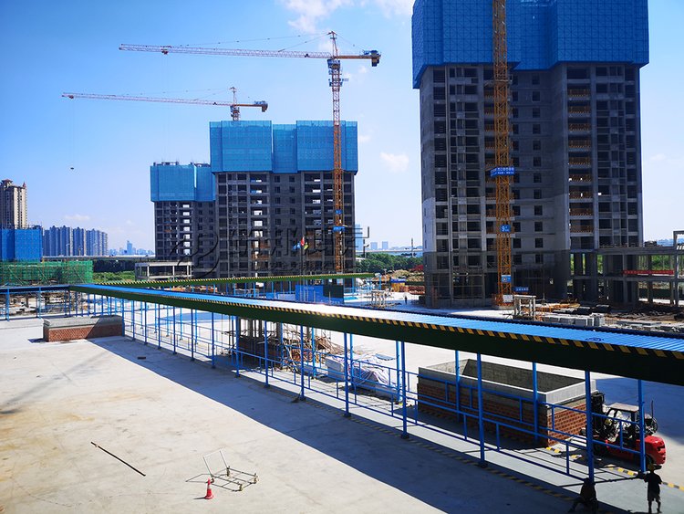 建筑工程施工防砸通道 標準化基坑安全通道 橋梁施工上下通道 - 愛企